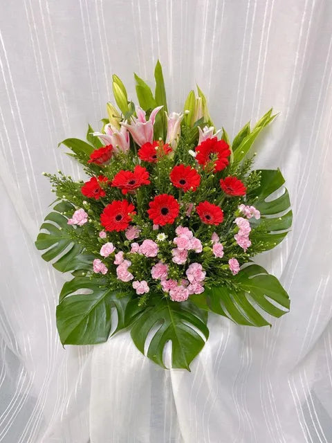 Scarlet Bloom Garden Arrangement