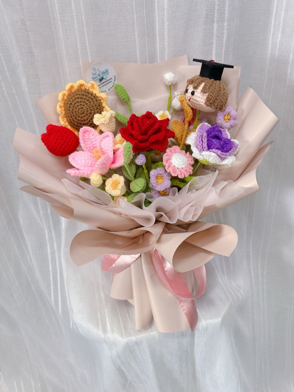 Whimsical Crochet Graduation Bouquet