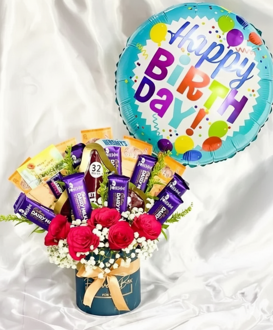 Birthday Choco Bloom Box