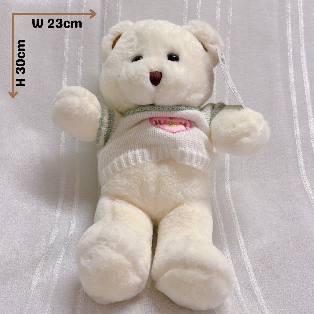 Happy Sweater Teddy Bear