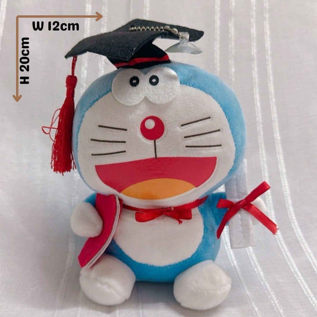 Graduation Doraemon Plush Toy (Smiling Version)