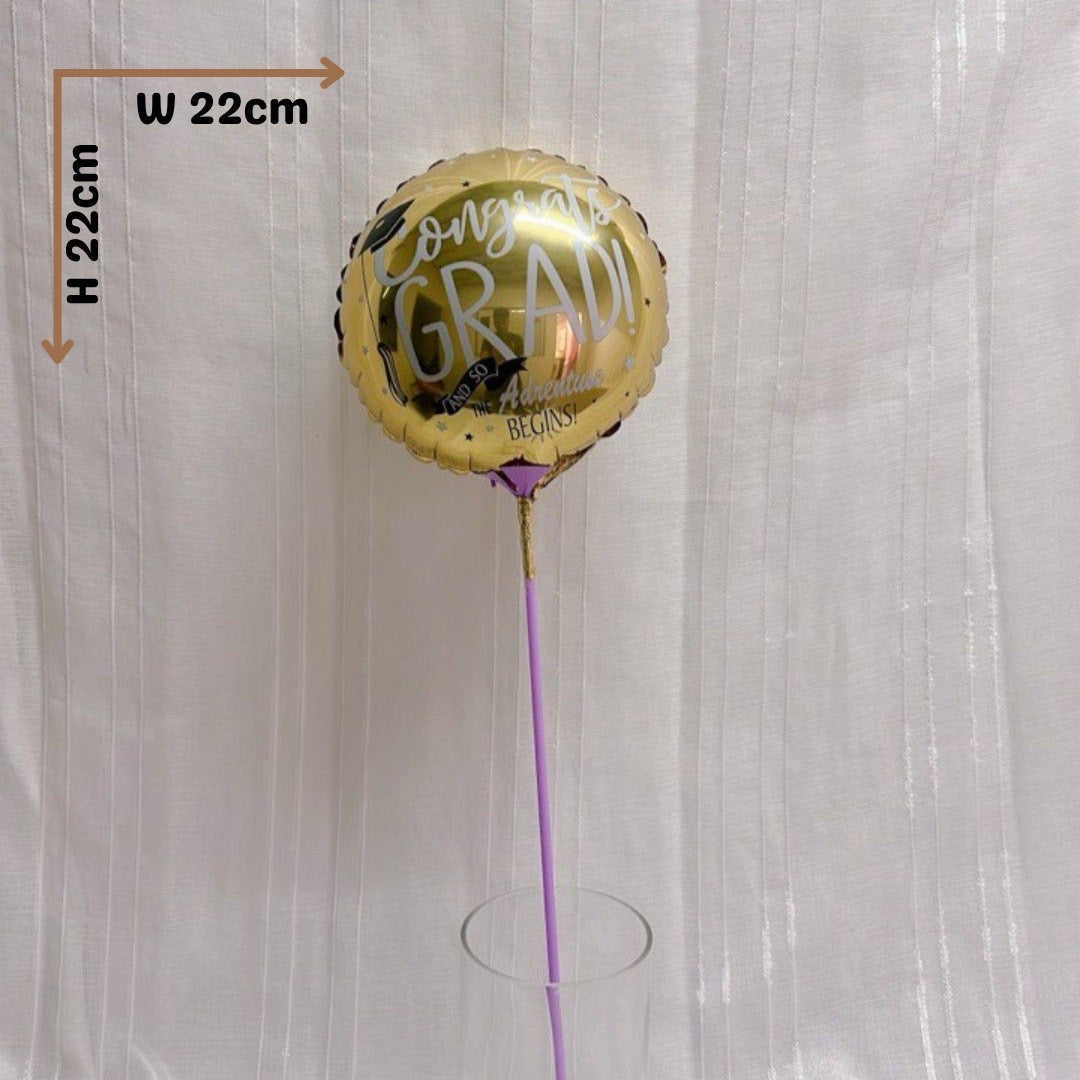 Silver & Gold “Congrats Grad” Balloon