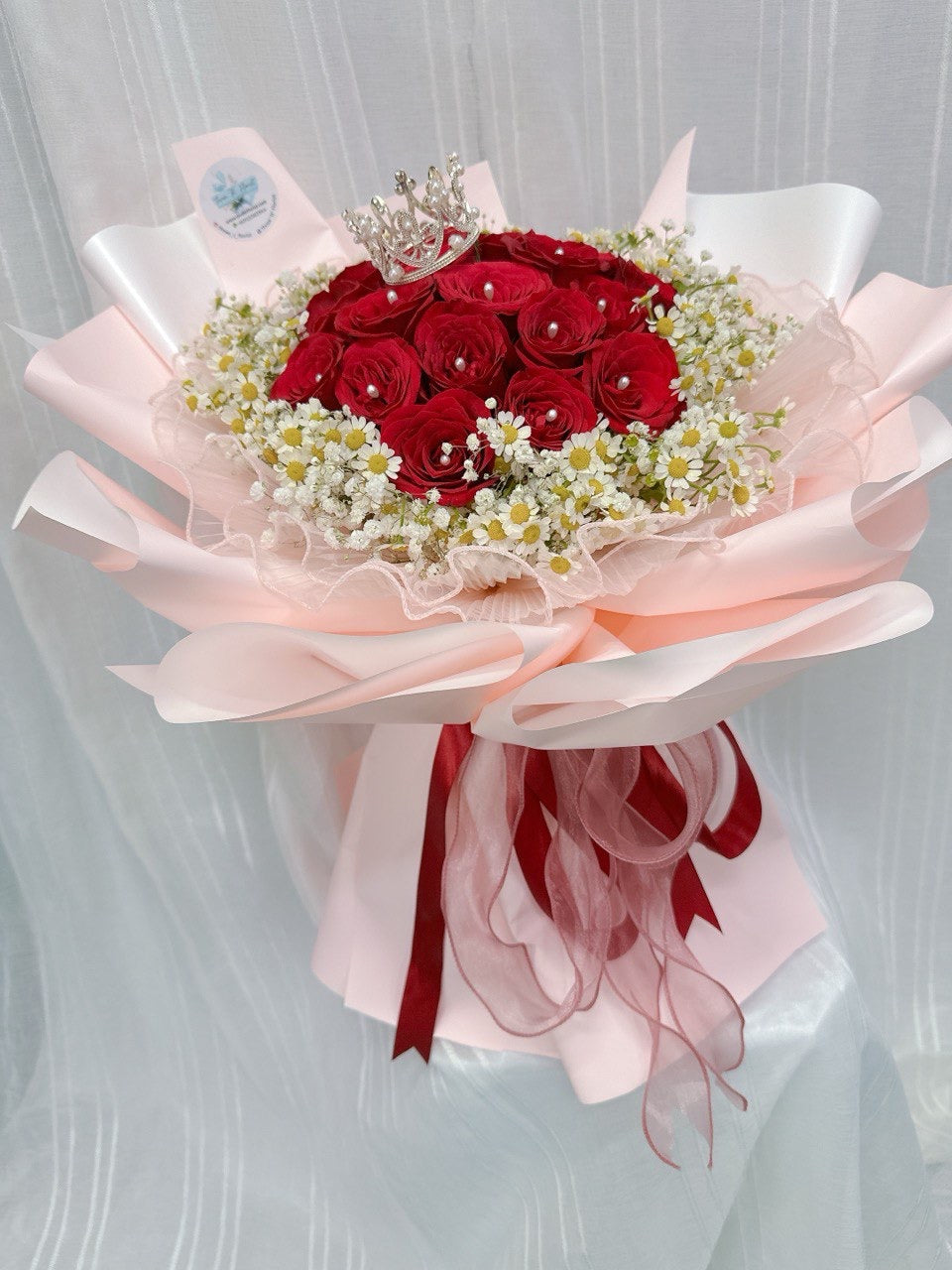 Queen of Hearts Rose Bouquet ( 1st 3 pics)