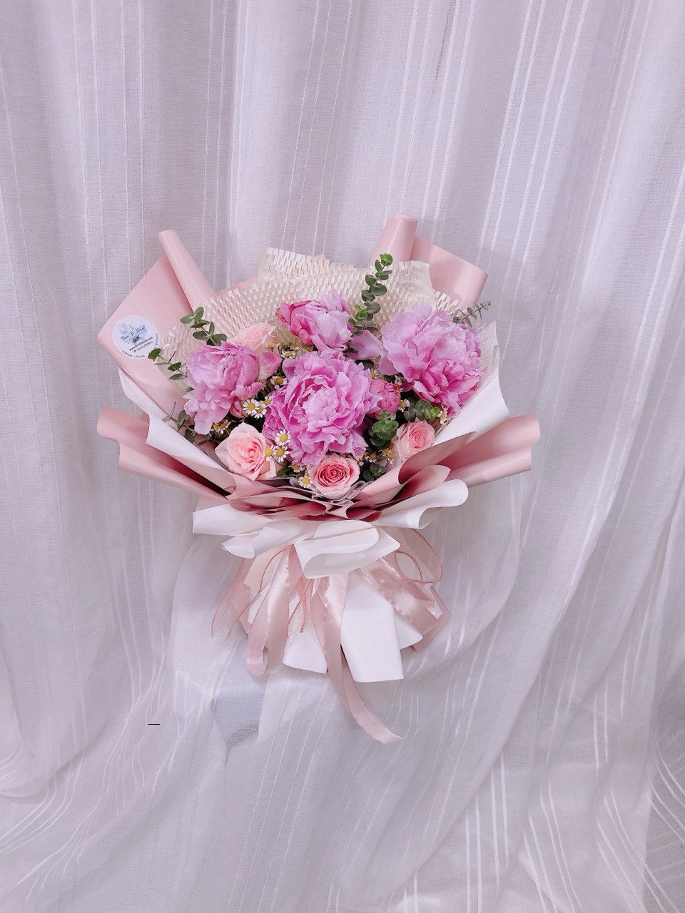 Blush Peony Garden Bouquet