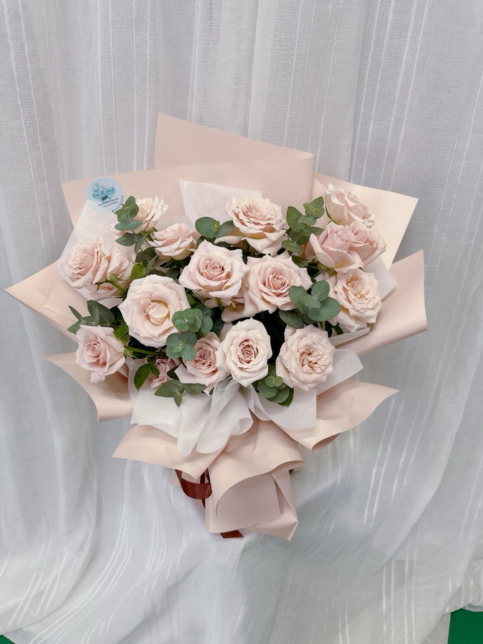 Champagne Blush Rose Bouquet