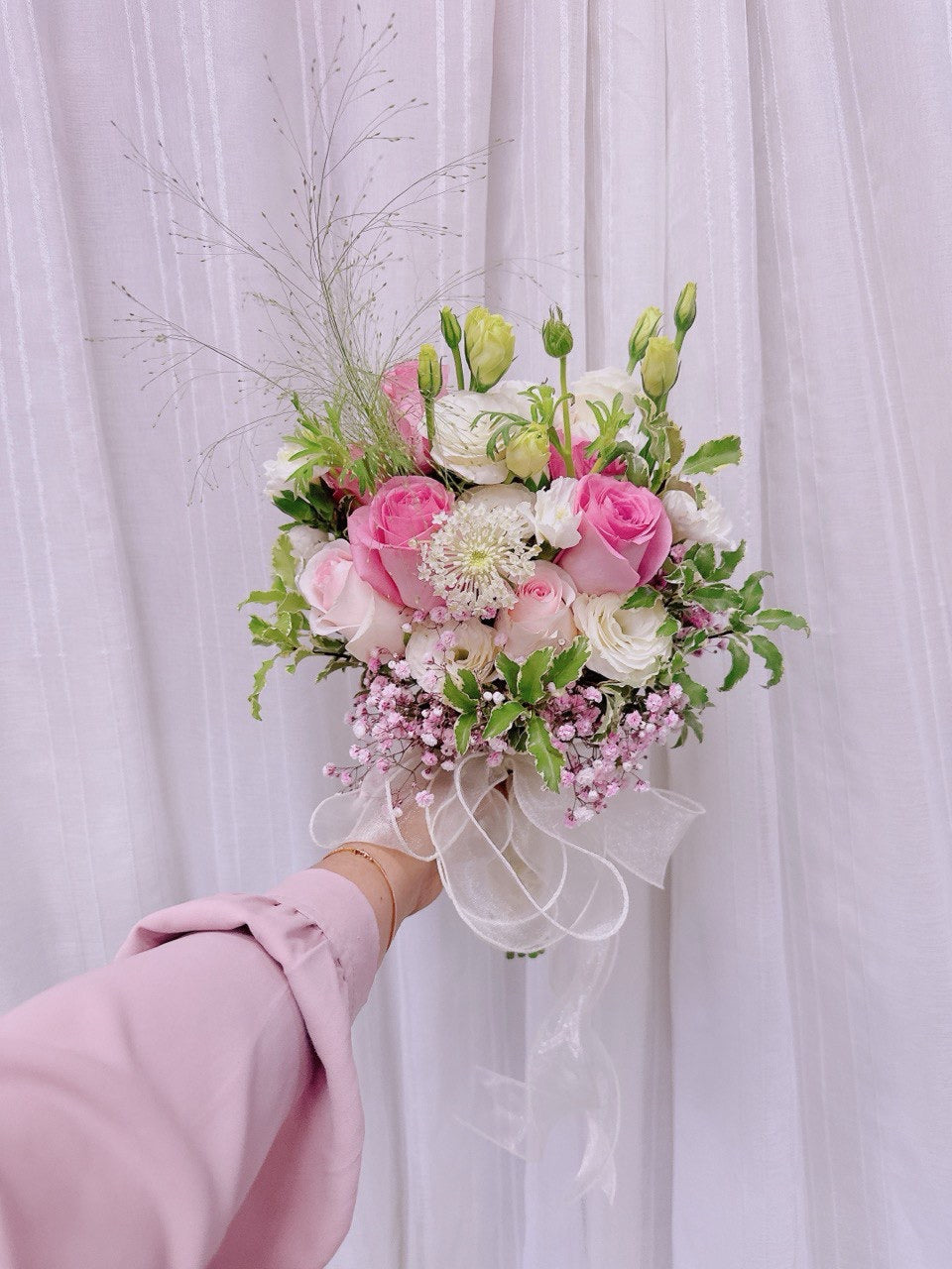 Blushing Romance Bridal Bouquet (2pic)