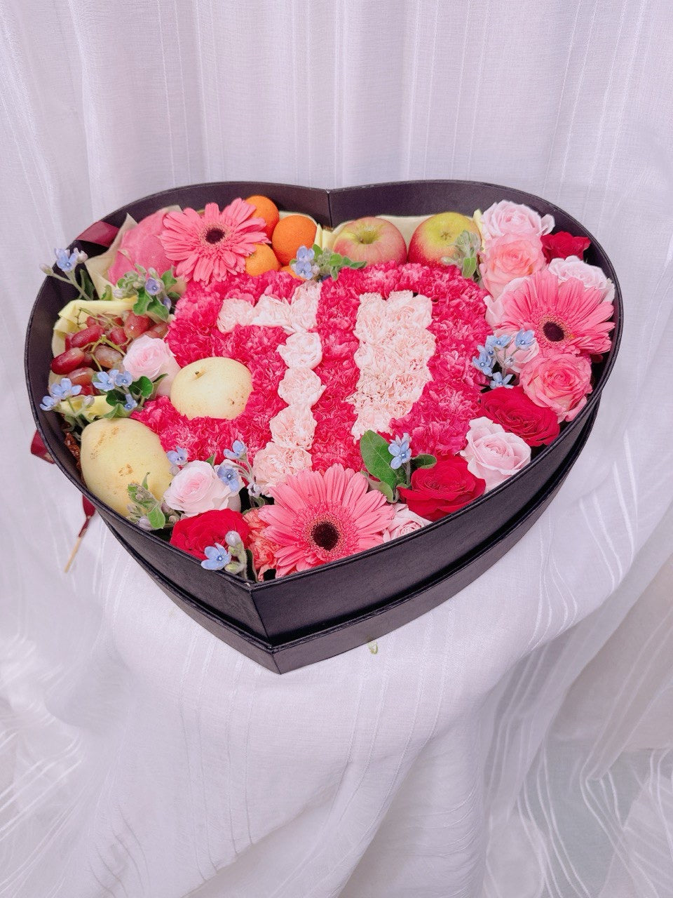 Custom Number Floral Fruit Box