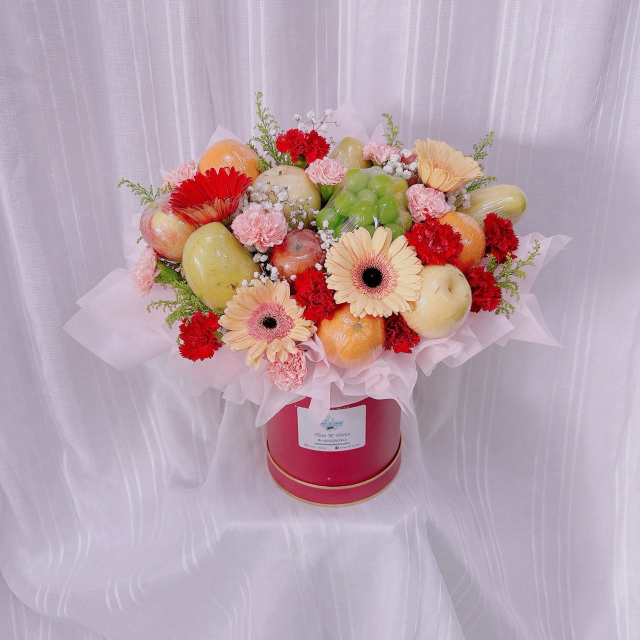 Blushing Grace Fruit & Flower Box