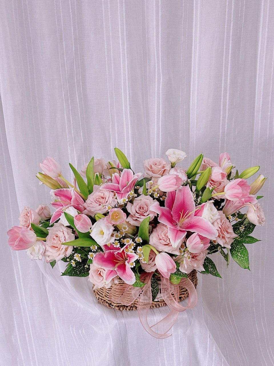 Pink Elegance Basket