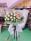 Blush Serenity Condolence Stand