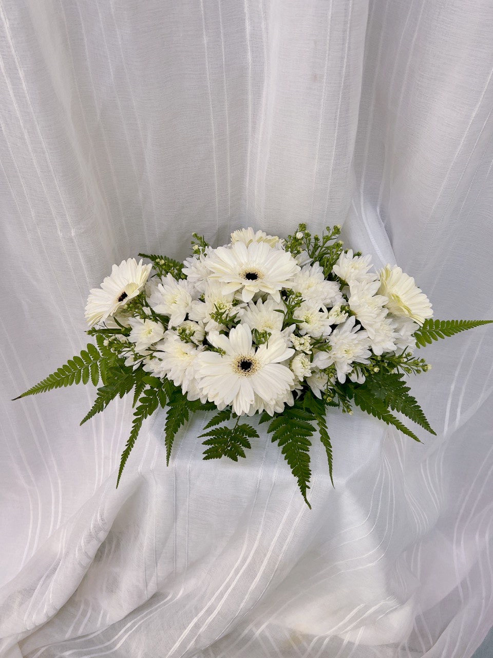 Peaceful Remembrance Table Arrangement