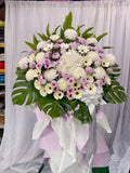 Lavender Embrace Condolence Stand
