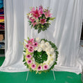 Heavenly Blossom Double Wreath Stand