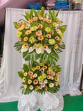 Golden Serenity Double-Tier Stand
