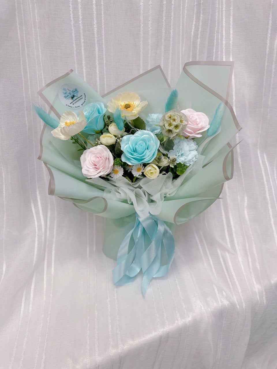 Pastel Serenity Soap Flower Bouquet