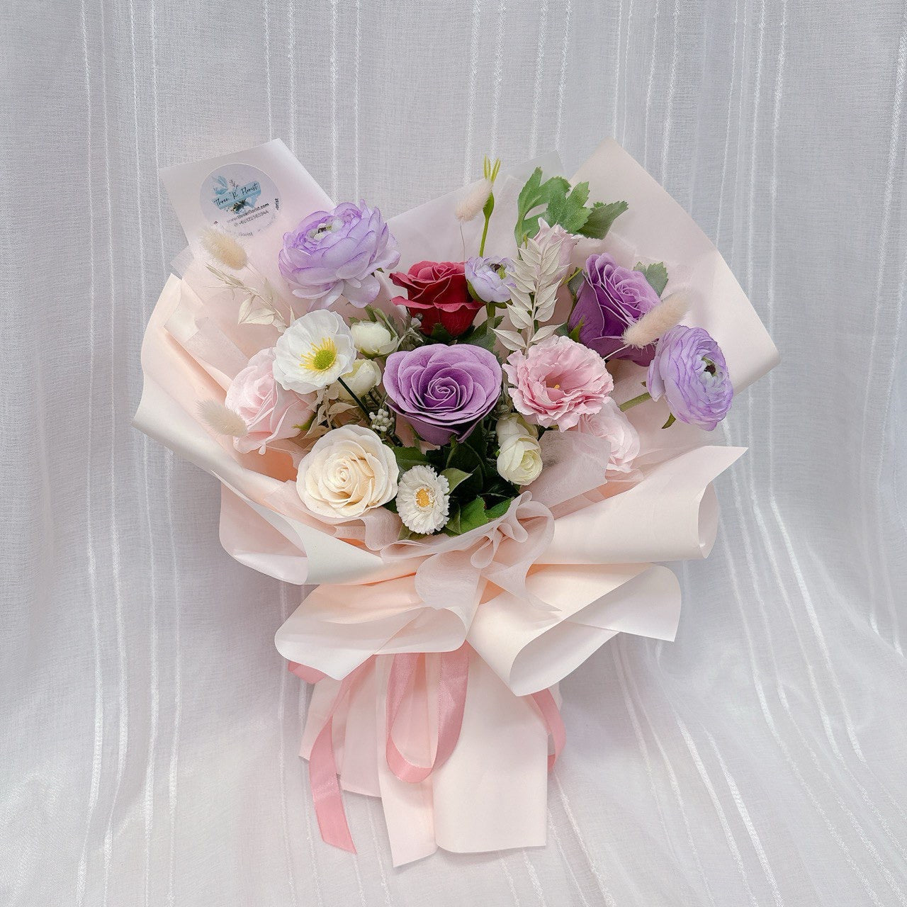 Enchanted Pastel Soap Flower Bouquet