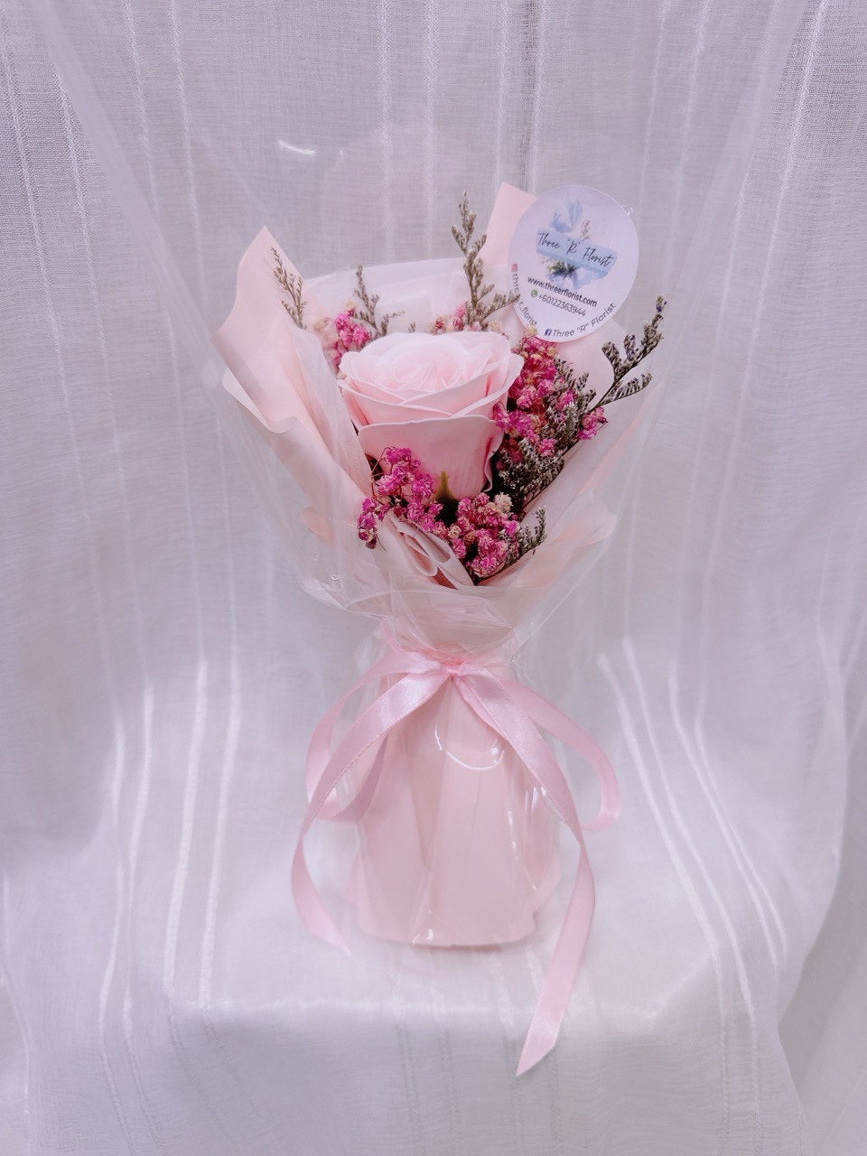 Lavender Charm Single Soap Rose Bouquet