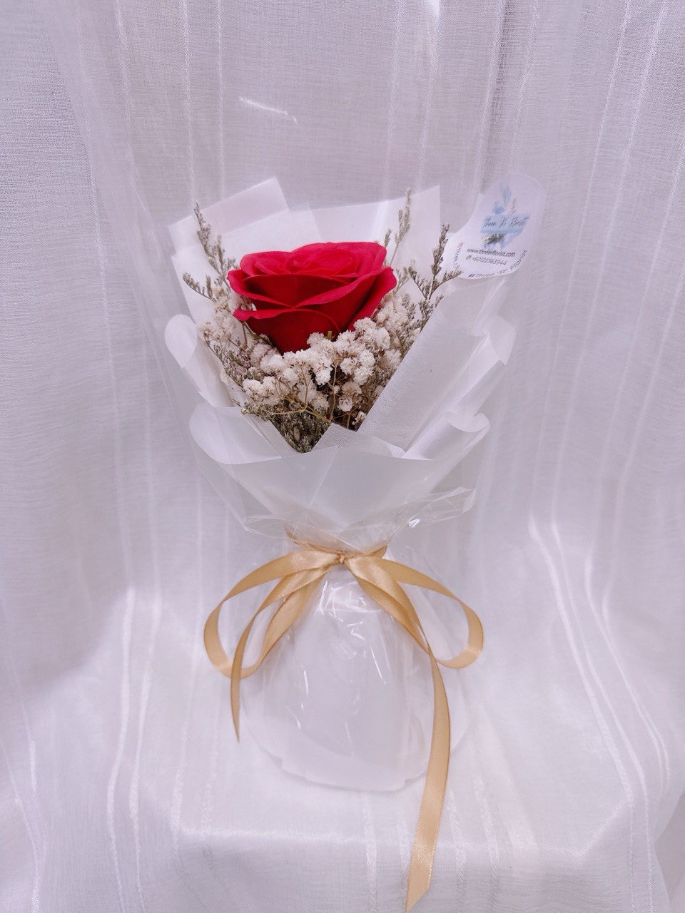 Blush Elegance Single Soap Rose Bouquet