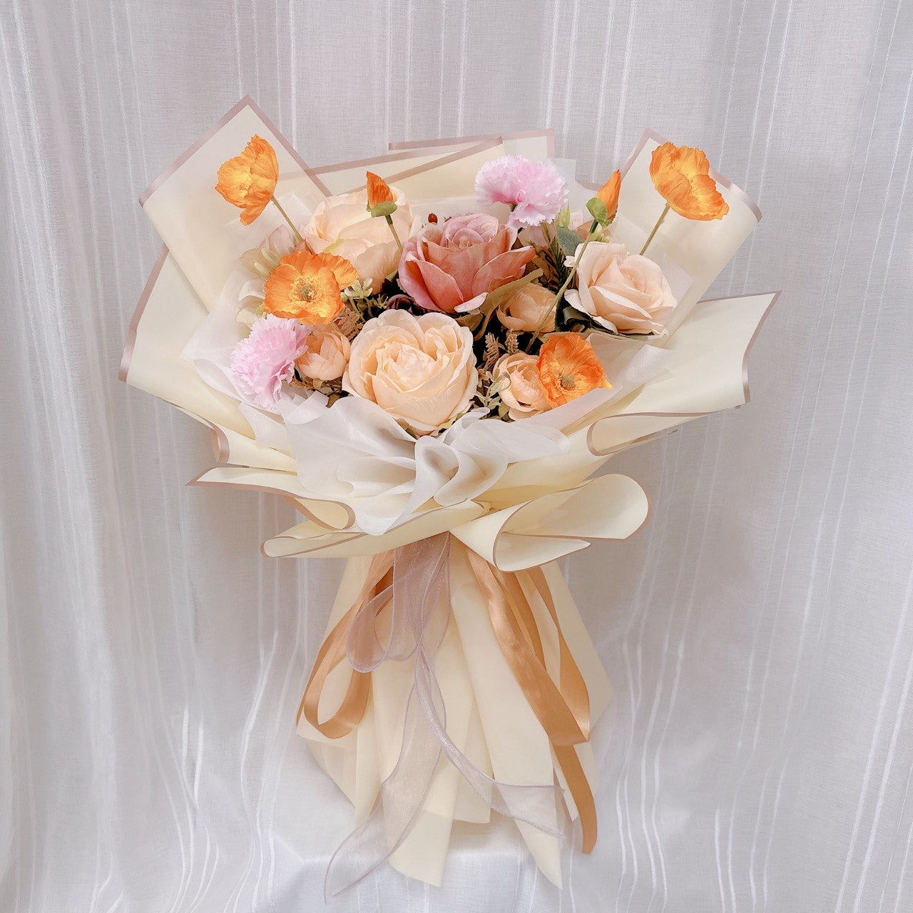 Sunset Glow Soap Flower Bouquet(2pocs)