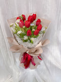 Scarlet Red Tulip Bouquet