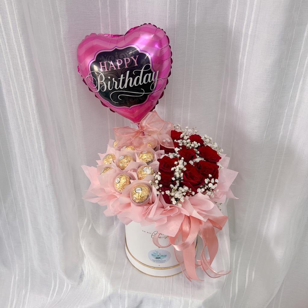 Rosé Delight Chocolate Balloon Box