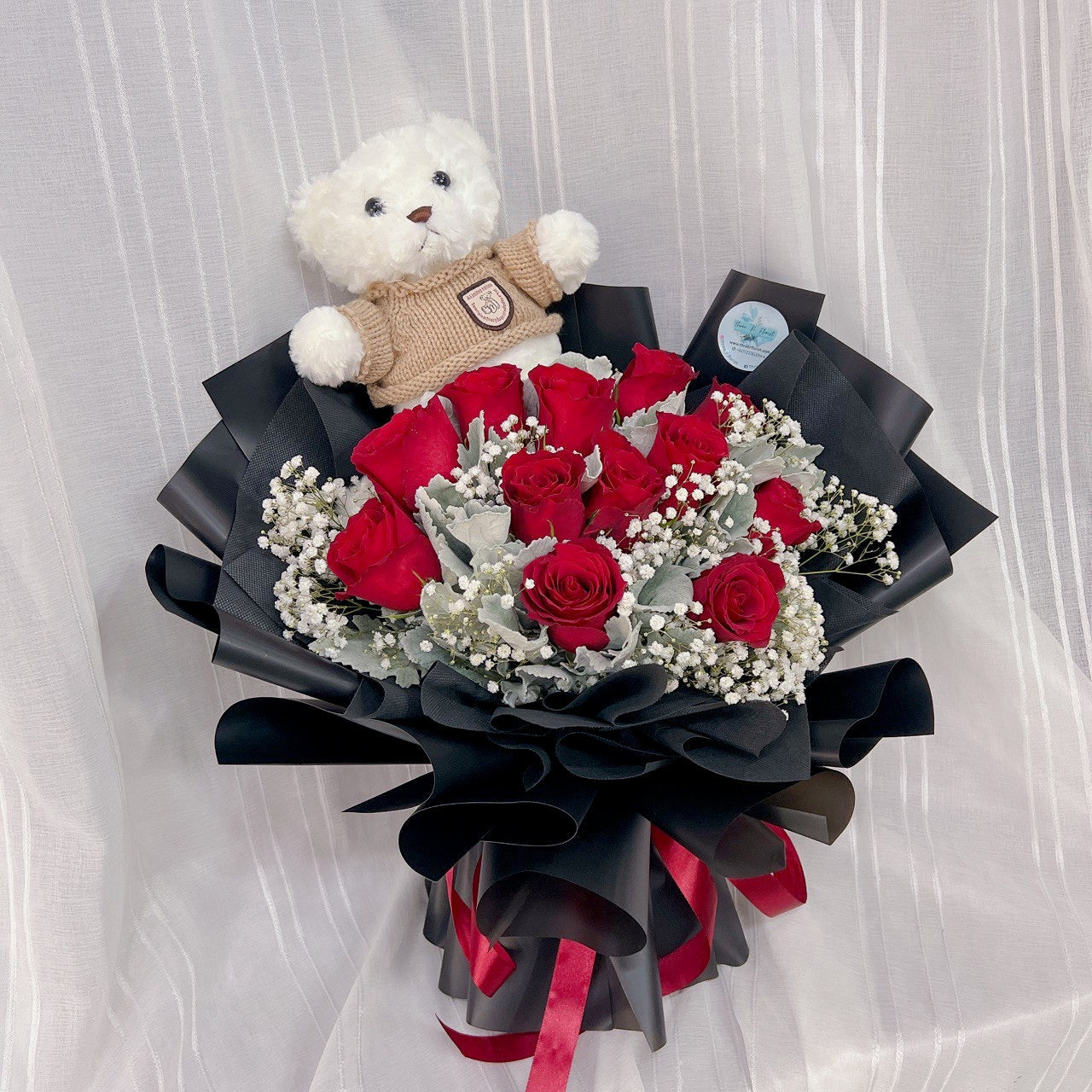 Teddy Love Rose Bouquet