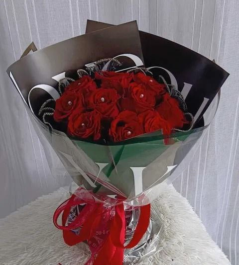 Velvet Desire Rose Bouquet