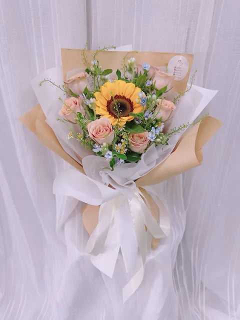 Golden Bloom Graduation Bouquet