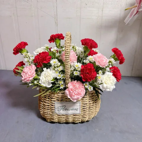 Blush & Scarlet Garden Baske