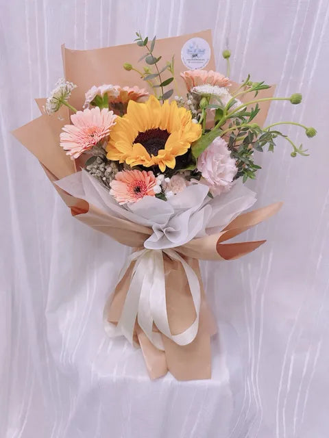Golden Blush Graduation Bouquet