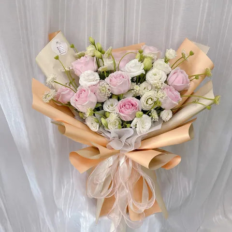 Peach Blush Garden Bouquet
