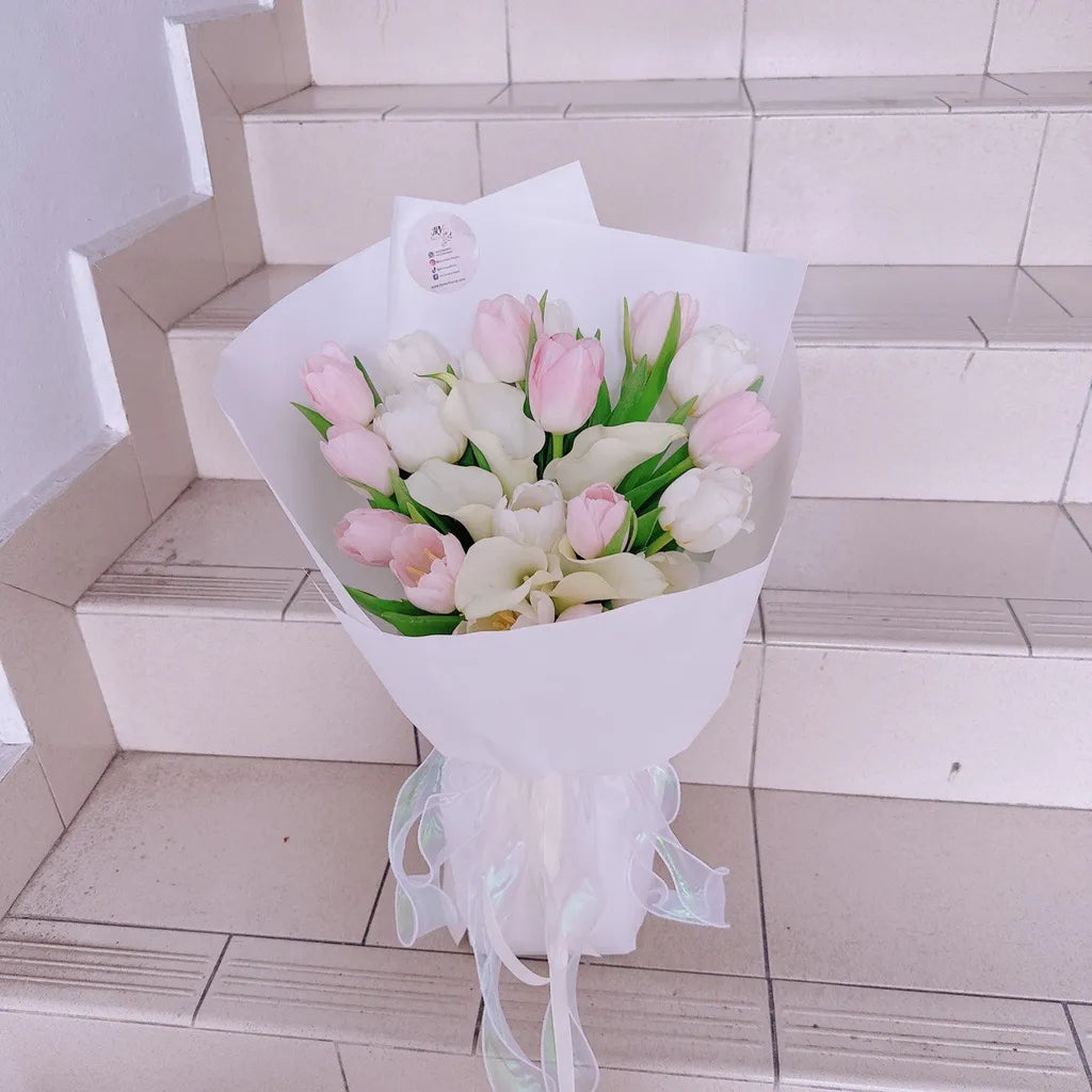 Blush Serenity Tulip Bouquet
