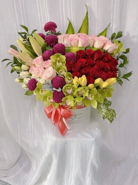 Crimson Blush Luxury Arrangement