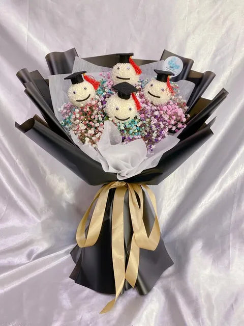 Triple Grad Smile Bouquet