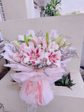 Blushing Elegance Lily Bouquet