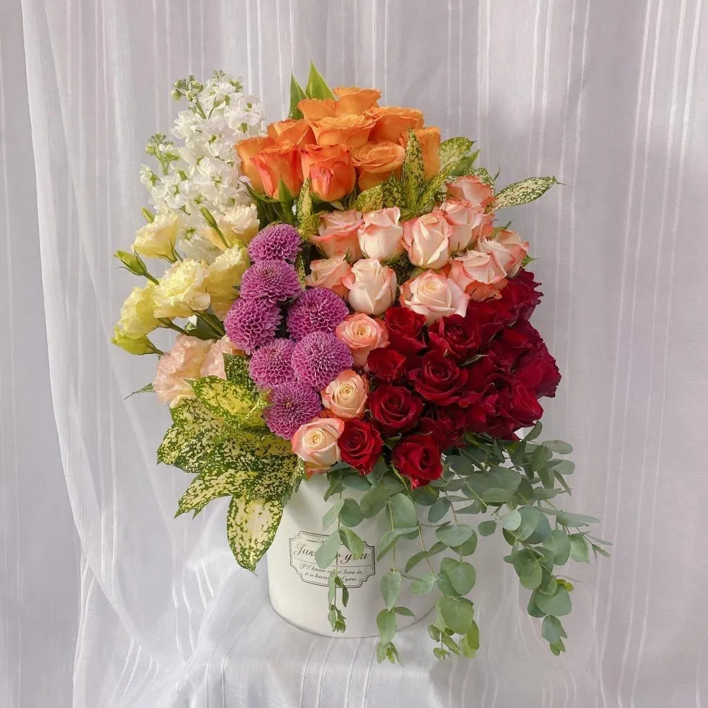 Sunset Romance Floral Box