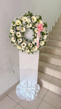 Pure Serenity Condolence Wreath Stand