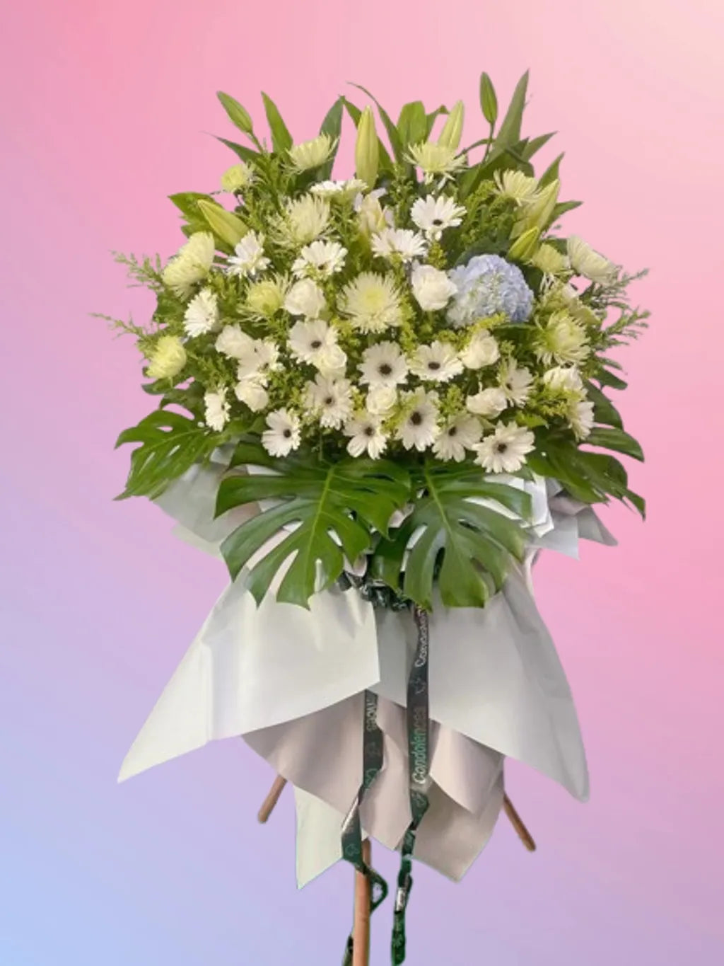 Graceful Farewell Condolence Stand