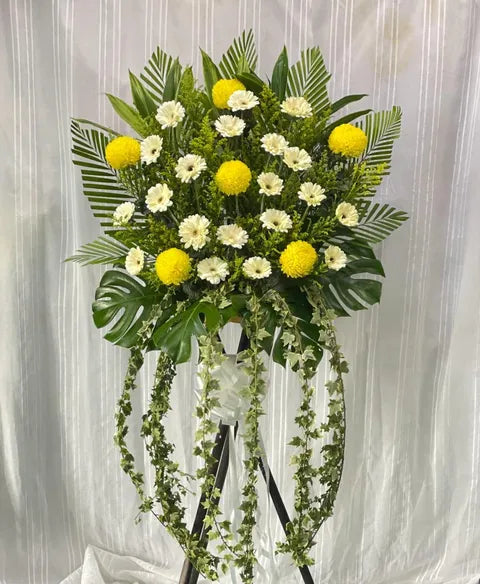 Golden Tribute Condolence Stand