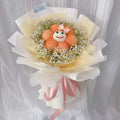 Peachy Plush Daisy Bouquet
