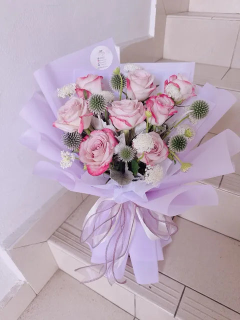 Lilac Frost Rose Bouquet