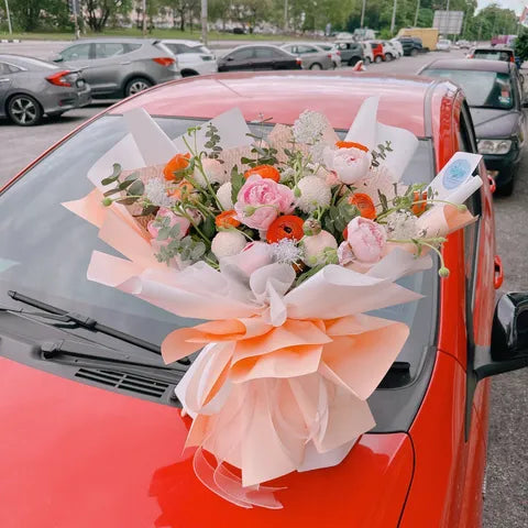 Peach Blossom Garden Bouquet