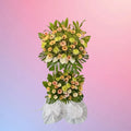 Golden Serenity Two-Tier Condolence Stand
