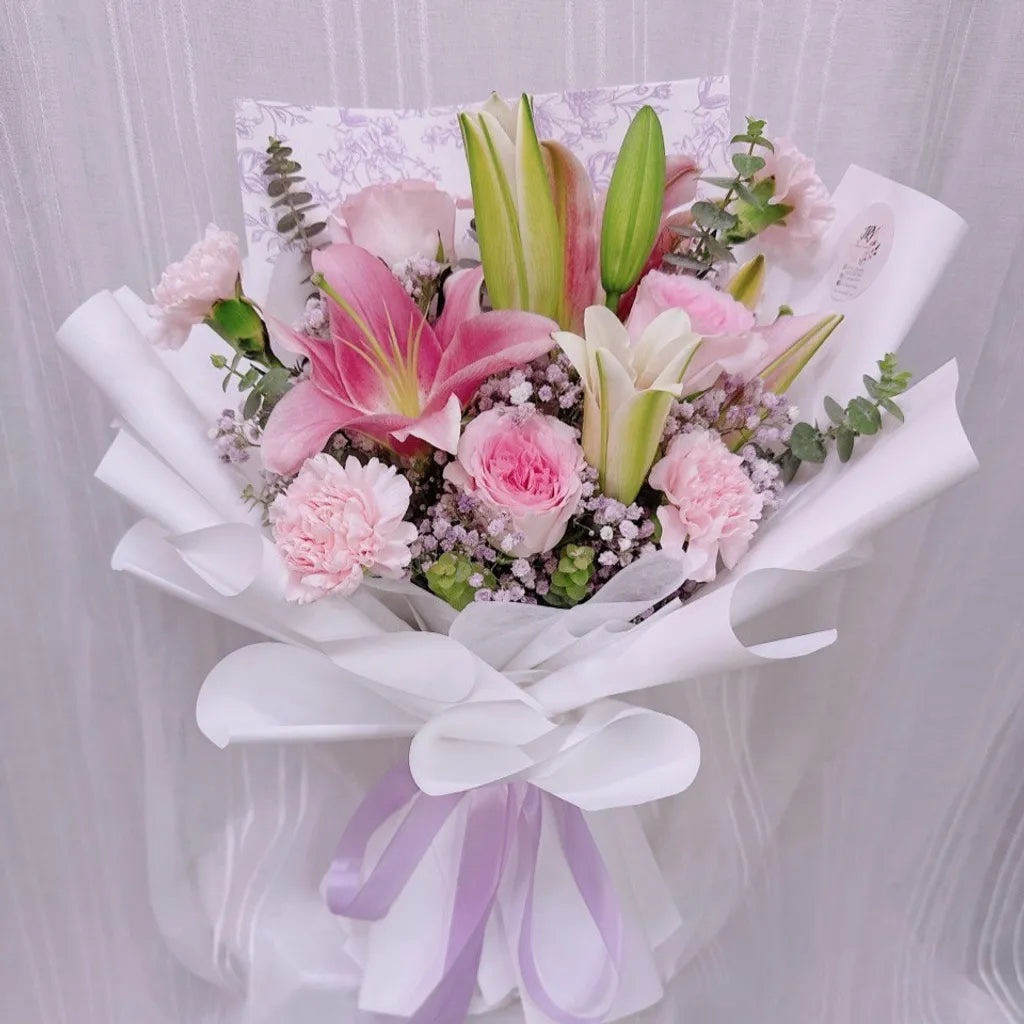 Pink Lily Blush Harmony Bouquet